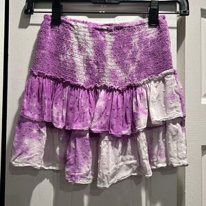 Skylar + Madison Girls Purple & White Skirt, Size Small